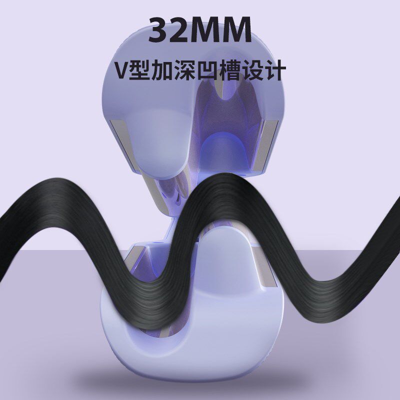 32mm蛋蛋卷发棒V型大波浪卷发棒玉米烫夹板水波纹卷发器鸡蛋大卷