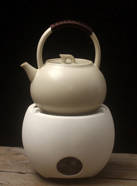 陶瓷茶壶陶壶烧水壶提梁壶苏打釉煮茶壶电陶炉煮茶器套装炭炉800c
