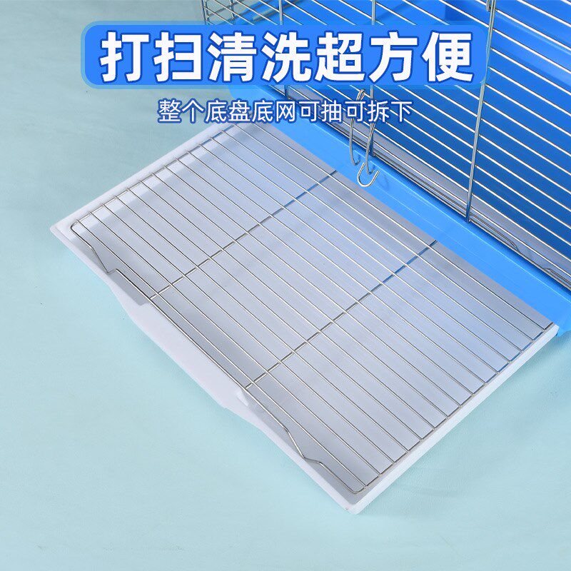 开顶式不锈钢鹦鹉笼家用大号玄凤牡丹专用横丝豪华别墅繁殖鸟笼