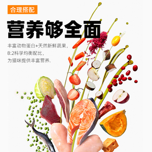 美短猫粮幼猫4到12月5个月虎斑猫布偶猫成猫优质无谷美毛猫料粮食