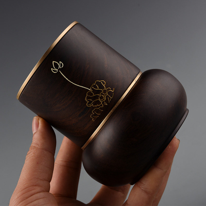 黑檀木六君子套装实木普洱茶刀功夫茶具配件茶勺杯叉茶夹普洱茶刀