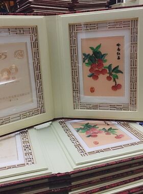 广绣粤绣 木雕 特色 广府文化礼品 纯手工刺 绣纪念品 五羊