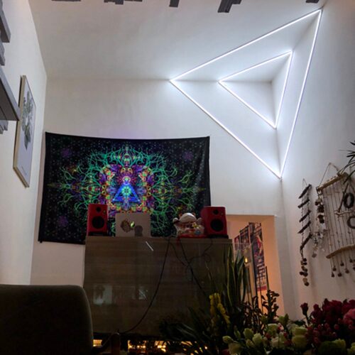 LED线条灯 射线灯灯槽造型铝槽灯u形嵌入式明装暗藏铝灯条硬灯条