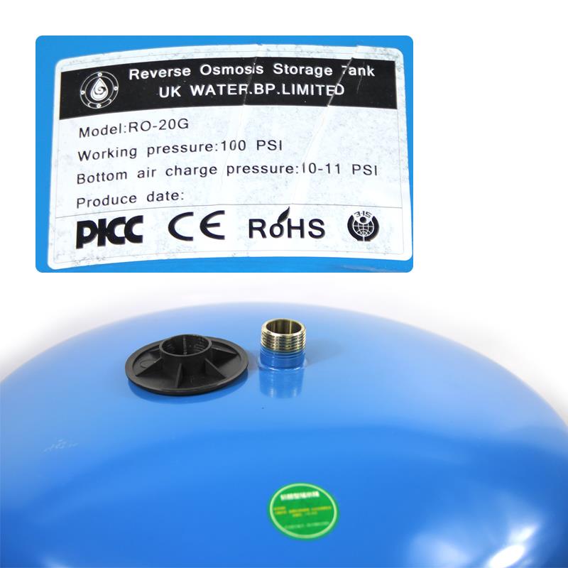 纯水机压力罐20g商用净水器储水桶碳钢净水机压力桶20加仑储水罐