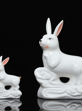 陶瓷十二12生肖小号摆件全套羊猪鼠牛虎兔蛇马猴鸡龙狗招财装饰品