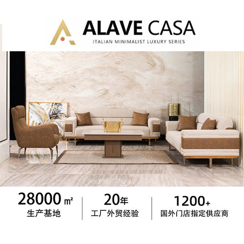 豪宅客厅布艺沙发定制 高档轻奢家具跨境工厂直销focus sofa set