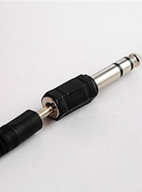 音频转换器电钢琴电子琴电子鼓耳机转接头6.5转3.5转换插头6.35mm