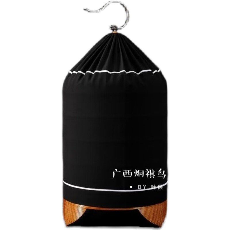 画眉鸟笼布广笼清远衣白条黑色式罩衣高档配件双层圆型36生头换毛