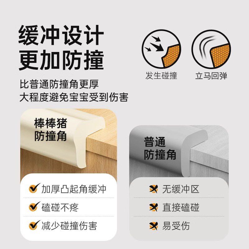 防撞护角儿童桌子保护角床角柜角直角防磕碰安全防撞角茶几保护套
