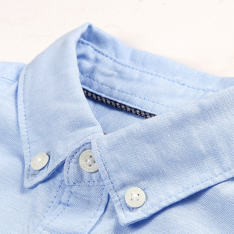 儿童衬衫男童短袖白色衬衫纯棉 中大童短袖衬衫男童短袖白色衬衫