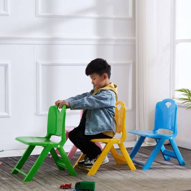 儿童椅靠背折叠凳幼儿园小椅子家用塑料彩色便携小凳子包邮