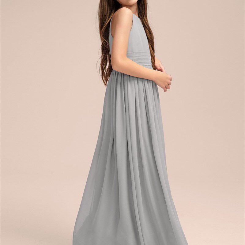 女童大小提琴演出礼服中大童乐团表演公主裙钢琴演奏比赛雪纺长裙