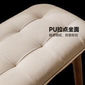 软包长条凳家用实木换鞋 凳简约餐凳床尾凳玄关凳 凳家用入户穿鞋