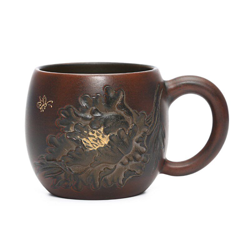 广西钦州坭兴陶茶杯 纯手工杯梁业兰制主人杯个人杯茶具茶器