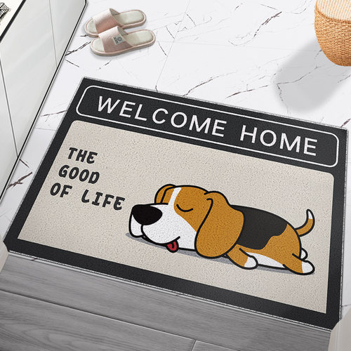 卡通丝圈脚垫地垫门垫子可自由剪裁入户门口进门家用蹭土刮沙防滑