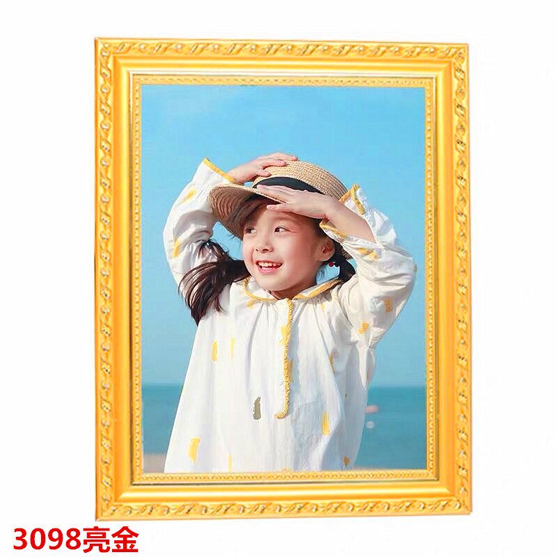 桉木线条3098直线香槟银105米相框线条 装饰线条相框框条实木边框