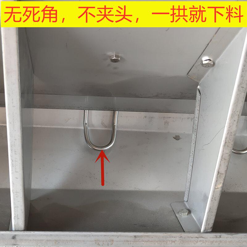 不锈钢料槽母猪用育肥食槽单双面料自动肥猪食槽下料槽保育大猪槽