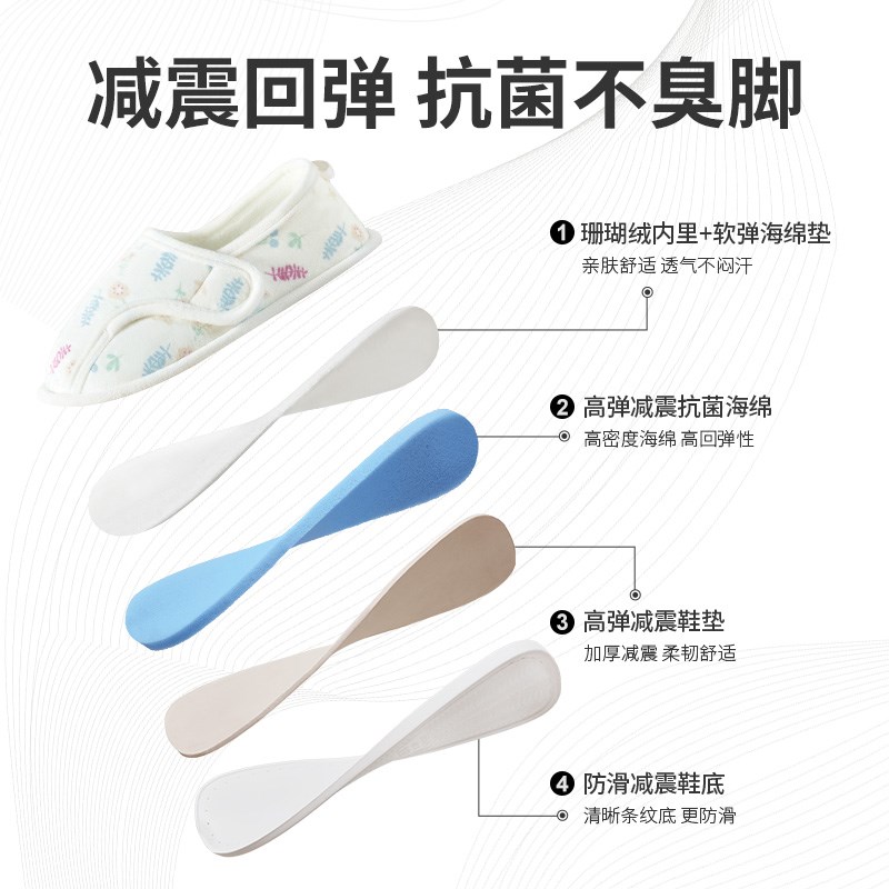 月子鞋产后春秋款包跟防滑软底外穿4月份3秋冬室内产妇棉拖鞋女