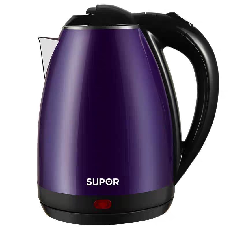 电热水壶304不锈钢家用双层电烧水壶泡茶煮水壶1.8L大容量
