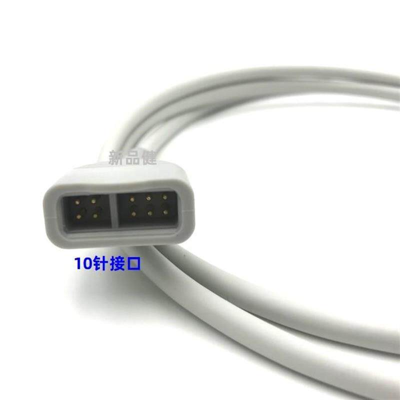 兼容BIS电极片转接电缆线10针 12针PIC患者连接线脑电极转接线
