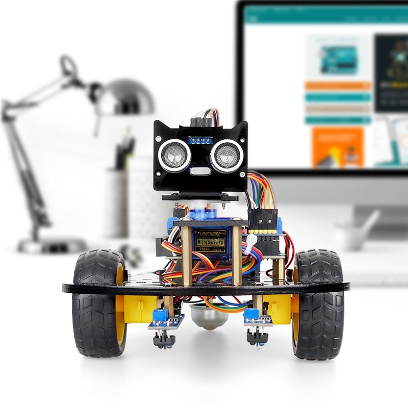Arduino智能小车套件 STEM教育机器人避障循迹创客编程小车