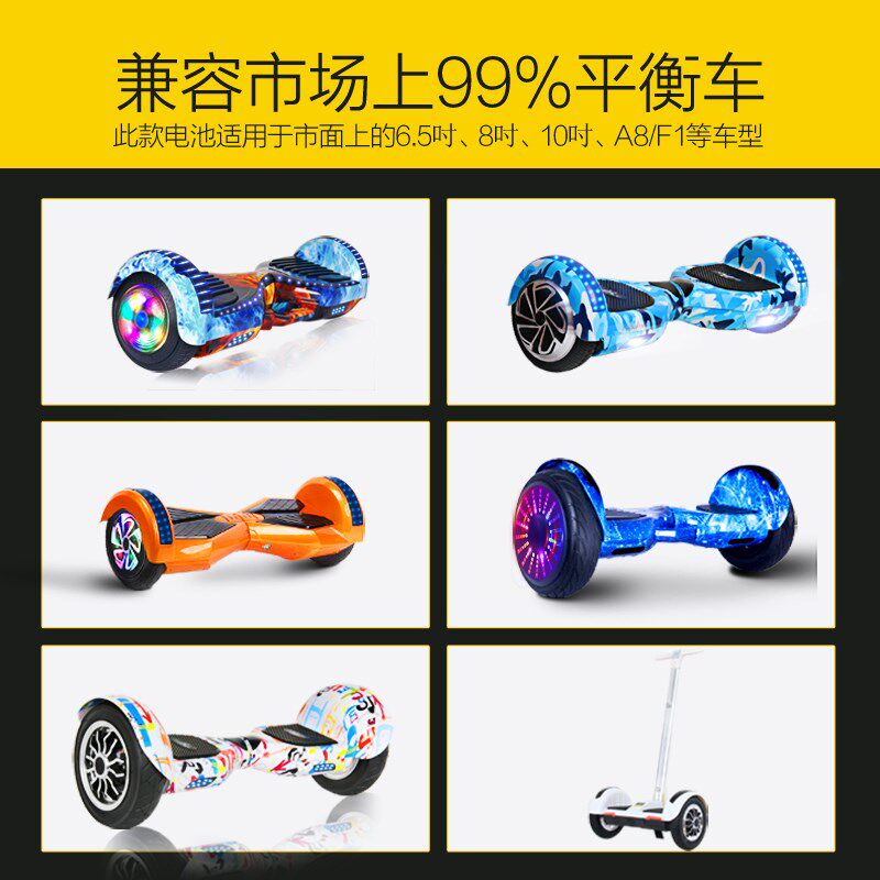 龙吟电动平衡车电池36V通用锂电瓶配件42v阿尔郎左拉系梦扭扭车