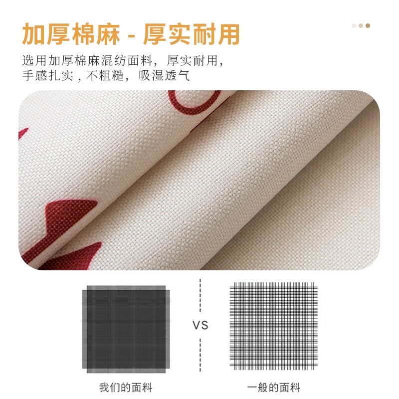 ins风圆壁纸棉麻布艺防水防尘圆形餐桌布家用新款客厅圆茶几壁纸