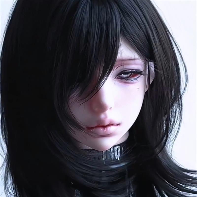 狼尾鲻鱼头假发全头套女生二次元蓬松视觉系有村架纯短发假发头套