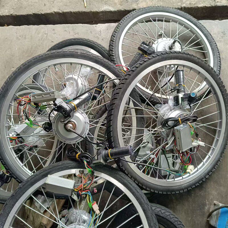 锂电动自行车电机48伏36V20寸2224寸240瓦250W改装配件26寸山地车