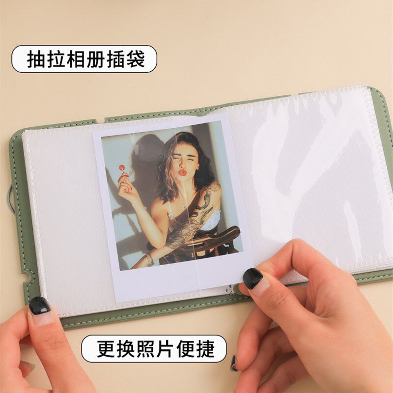 方形宝丽来相册照片存储书适用于宝丽来Sx70型i型相纸600