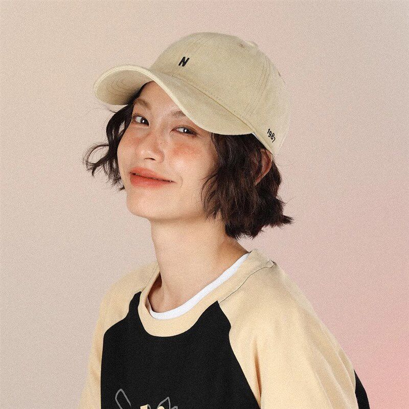 帽子假发一体仿真人发短卷发高温丝女棒球帽韩版大头围小N鸭舌帽