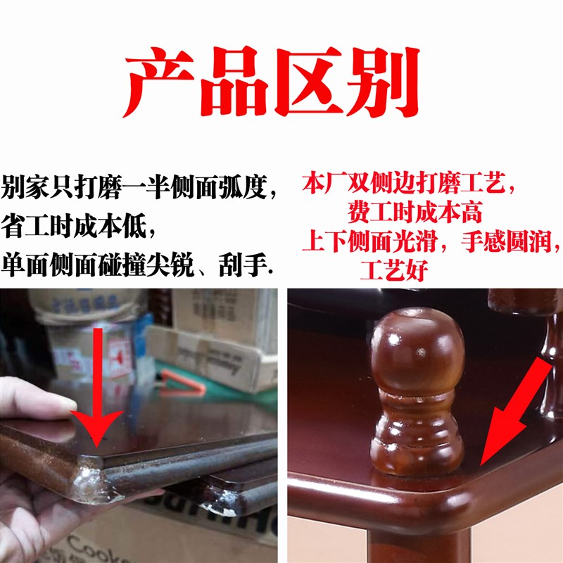 茶几麻将机麻将桌旁边角几加厚烟缸棋牌室茶楼专用配套木质茶水架