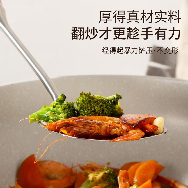 新款锅铲真316L不锈钢铲子加厚家用炒菜铲汤勺炒勺煎铲厨具套装