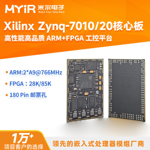 米尔Xilinx Zynq7010/7020 XC7Z010/7Z020核心板嵌入式FPGA开发板