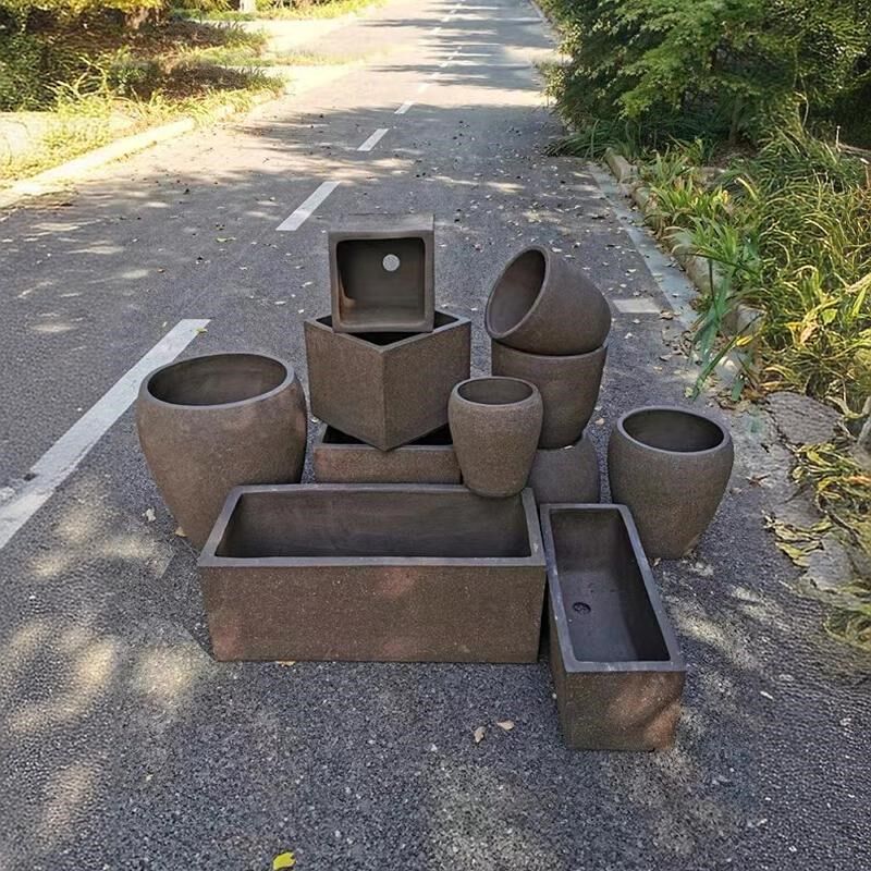 清仓处理长方形马槽水槽粗陶花盆植树鱼池铁树发财树睡莲盆景盆