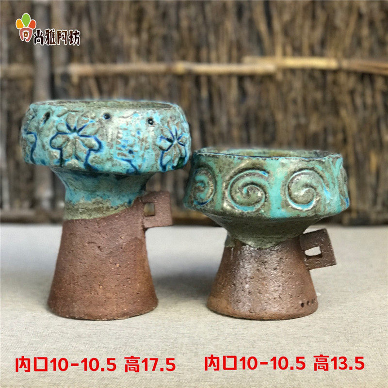 多肉花盆植物陶瓷宝莲灯青铜器老桩法师韩式花盆创意复古火炬盆