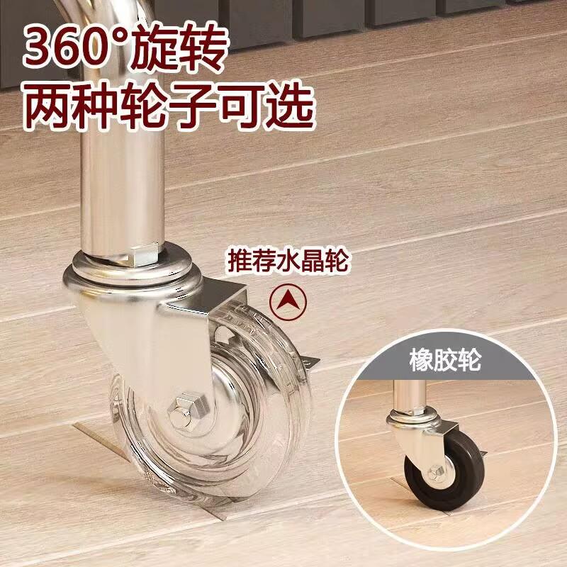 双层落地挂衣架家用卧室简易两层管晒晾衣服装店展示架