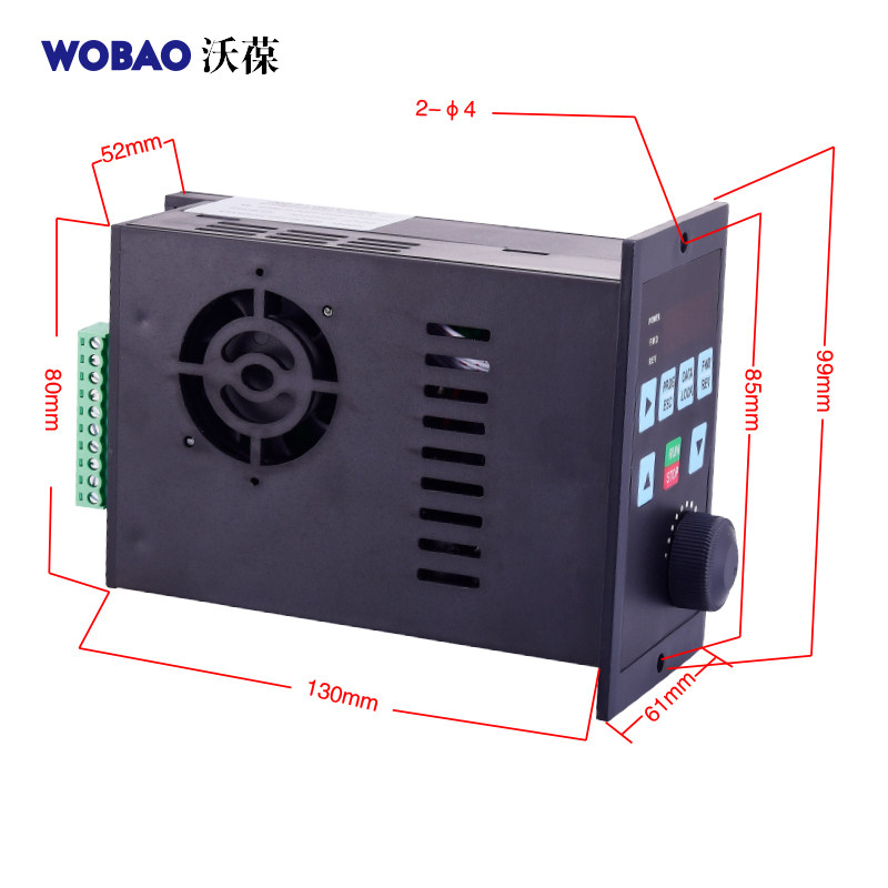 简易通用小型变频器0.75-0.4kw单相220v口罩机风机水泵电机调速器
