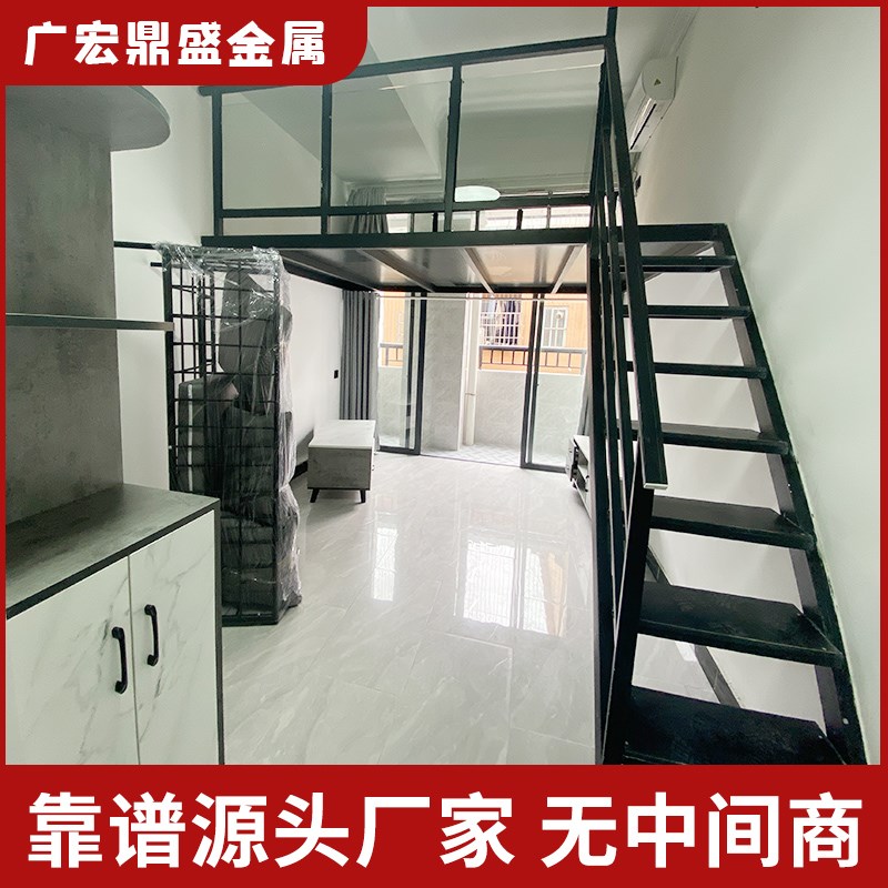 广东钢结构阁楼厂房雨棚仓库消防楼梯搭建二层楼平台工字槽钢定制