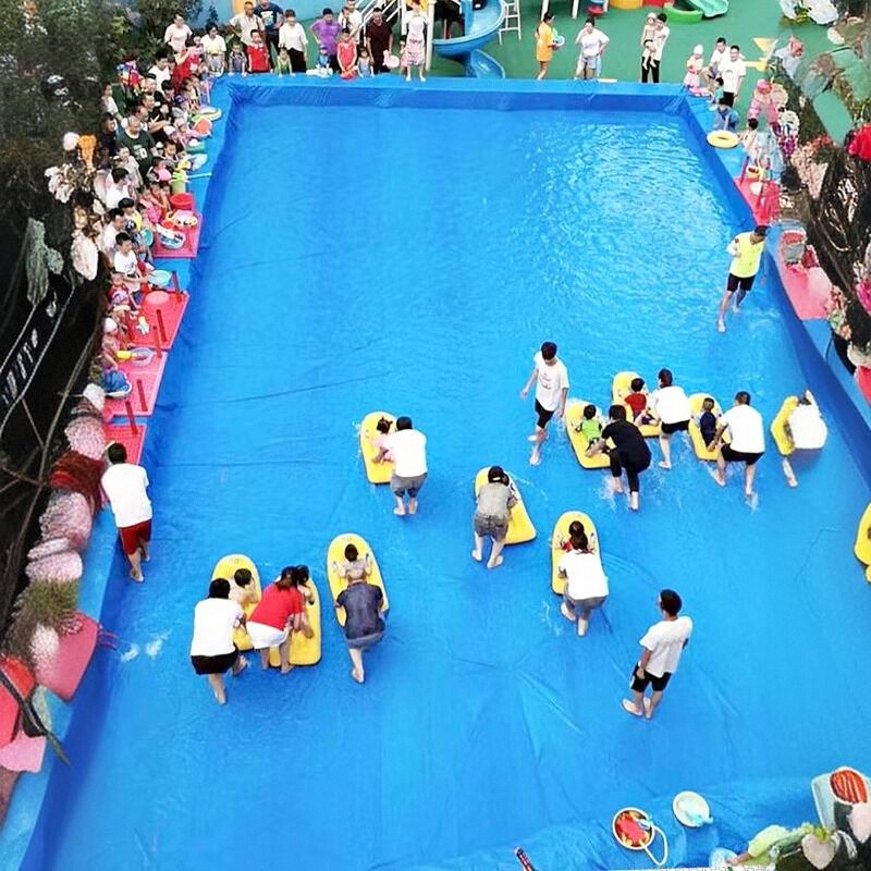幼儿园活动雨布防水布玩水布水上乐园户外水池布防滑防晒加厚篷布