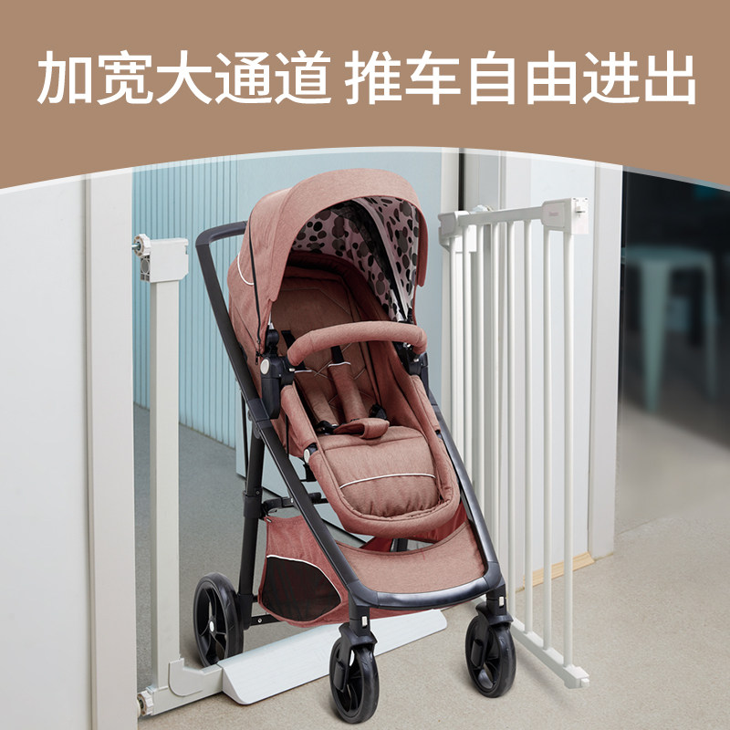 加宽加粗儿童安全门栏 防宠物围栏 适用于楼梯口与厨房的可调式护