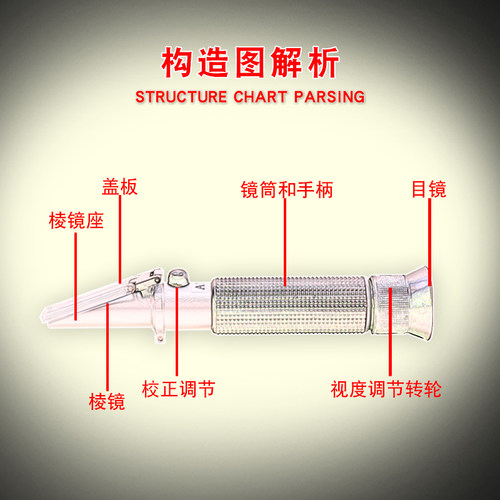 糖度计水果测糖仪高精度甜度测试仪糖度折光仪切削液水果汁浓度计