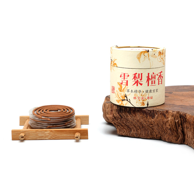 雪梨檀香盘香家用室内安神助眠净化空气喝茶品茗天然澳檀线香熏香