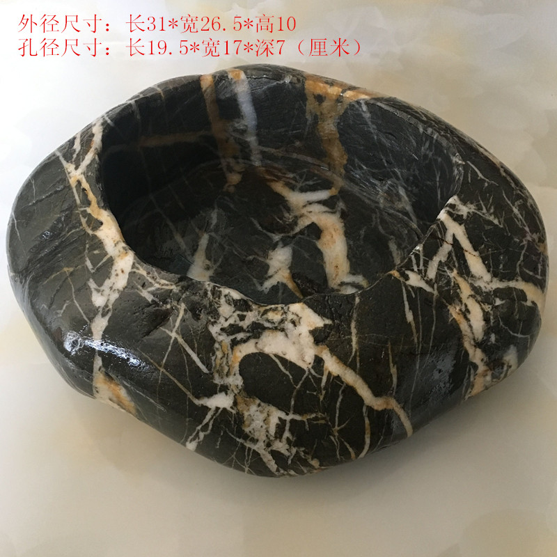 天然鹅卵石花盆特价多肉植物水培绿萝铜钱草睡莲富贵竹石盆包邮!
