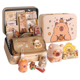 卡皮巴拉10岁女孩的生日礼物十岁儿童文具套装小学生伴手礼盒实用