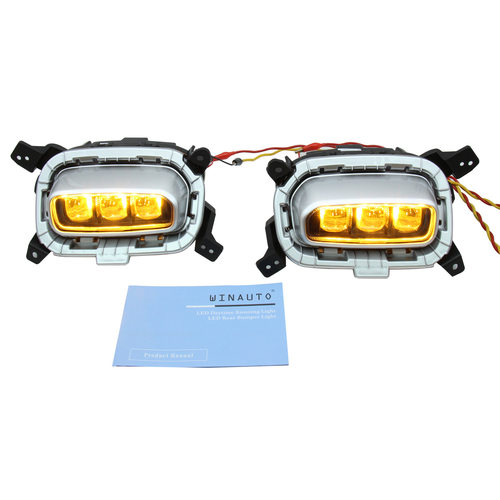 适用于2020年KA KX3 Seltos 印度版 带黄双色 LED 日间行车灯