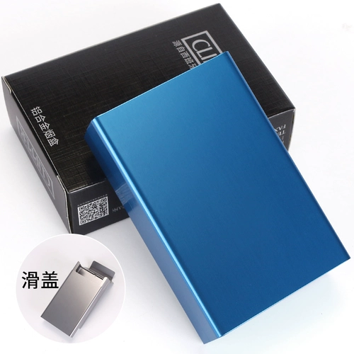 Портативный водонепроницаемый портсигар, ультратонкая металлическая жестяная коробка, 20 шт, алюминиевый сплав