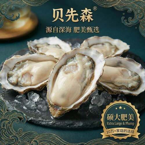 【林依轮直播间】生蚝鲜活5XL整箱顺丰新鲜特大牡蛎