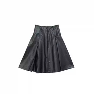 王福贵定制～洋气后拉链皮半裙3.24 洋气皮裙