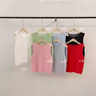 王福贵定制～韩系简约和纸纱针织背心3.24 清冷背心